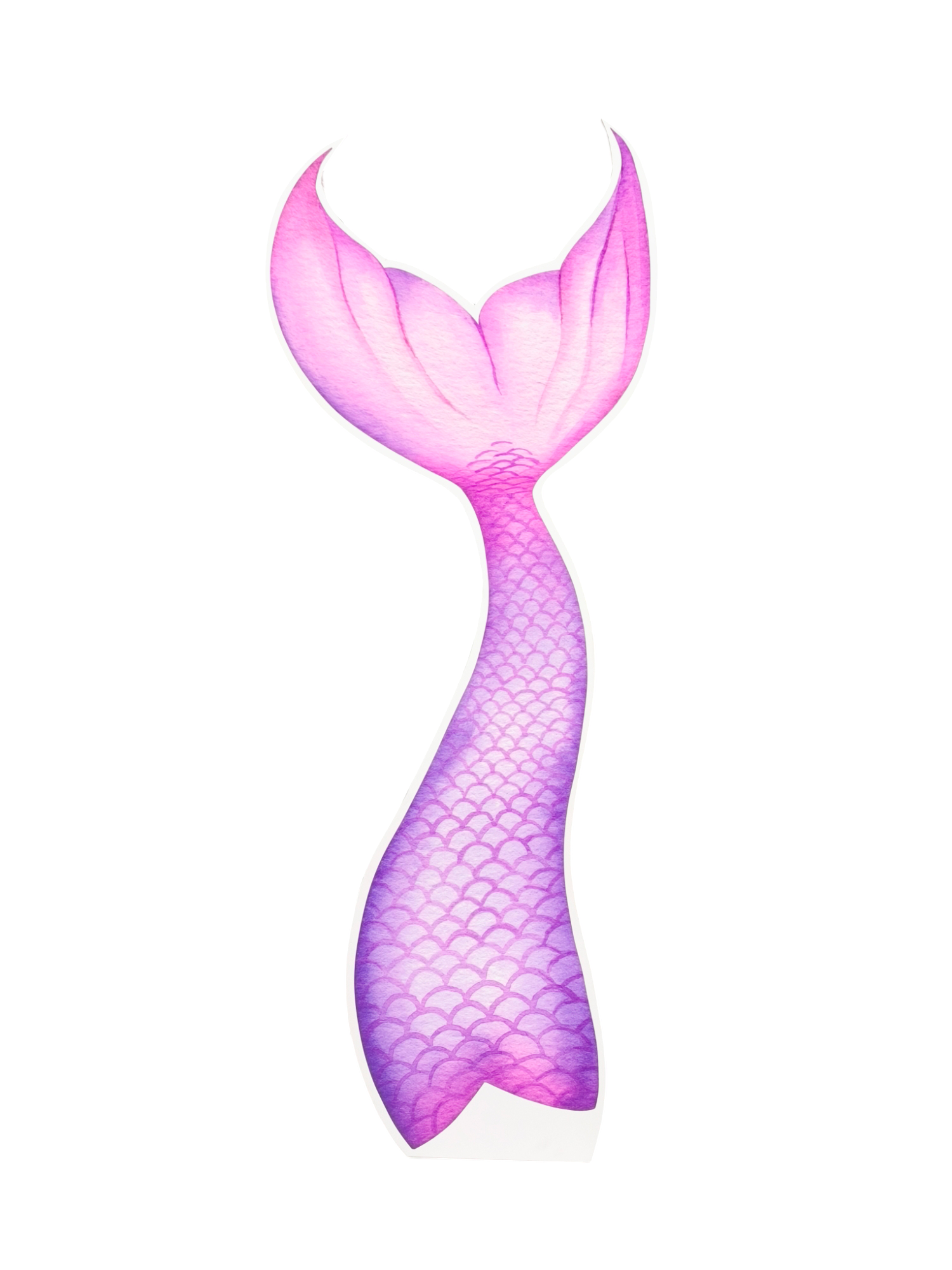 Cut-out zeemeerminstaart